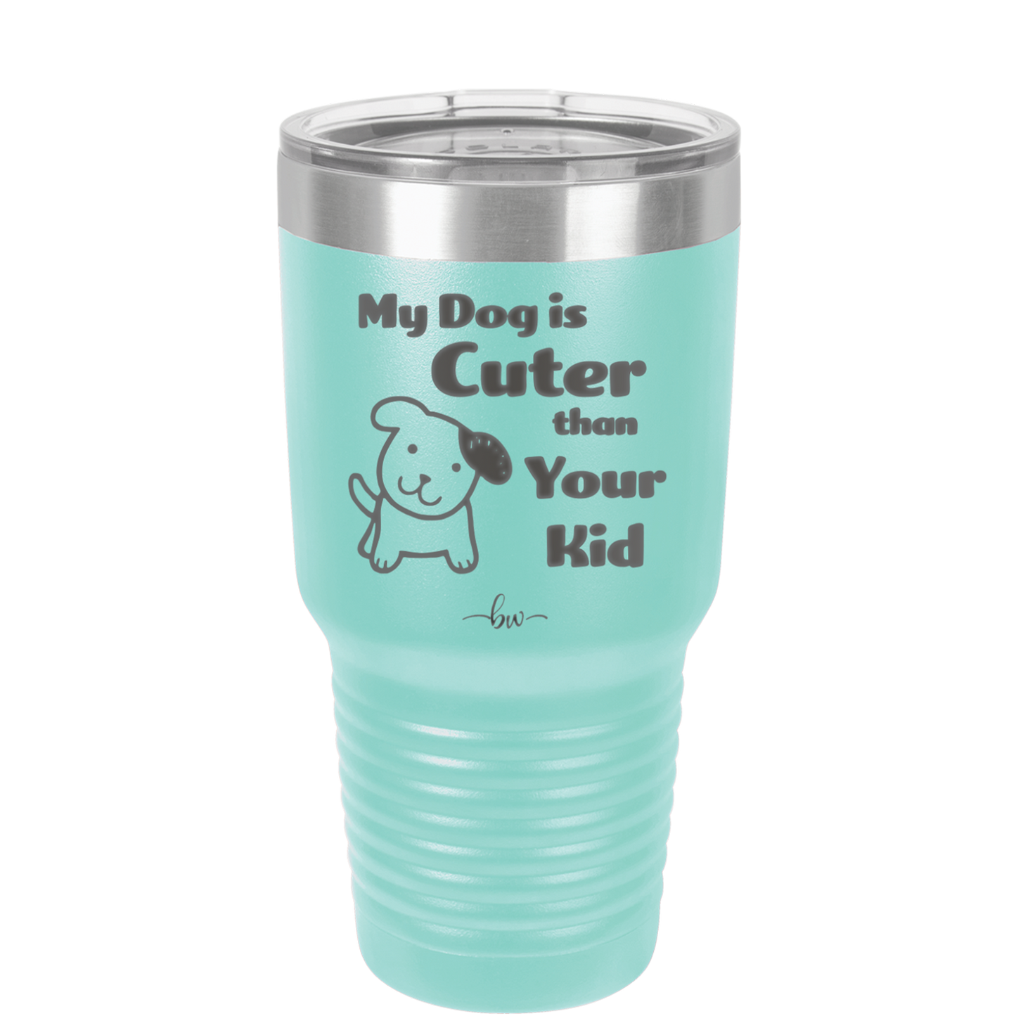 My Dog is Cuter Than Your Kid - Laser Engraved Stainless Steel Drinkware - 1027 -