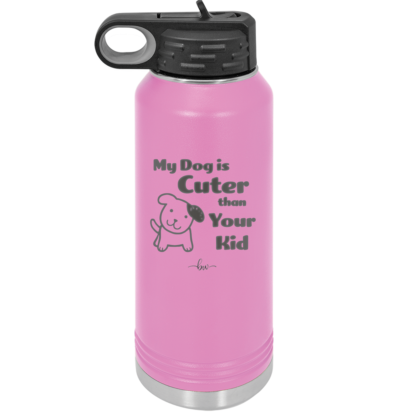 My Dog is Cuter Than Your Kid - Laser Engraved Stainless Steel Drinkware - 1027 -