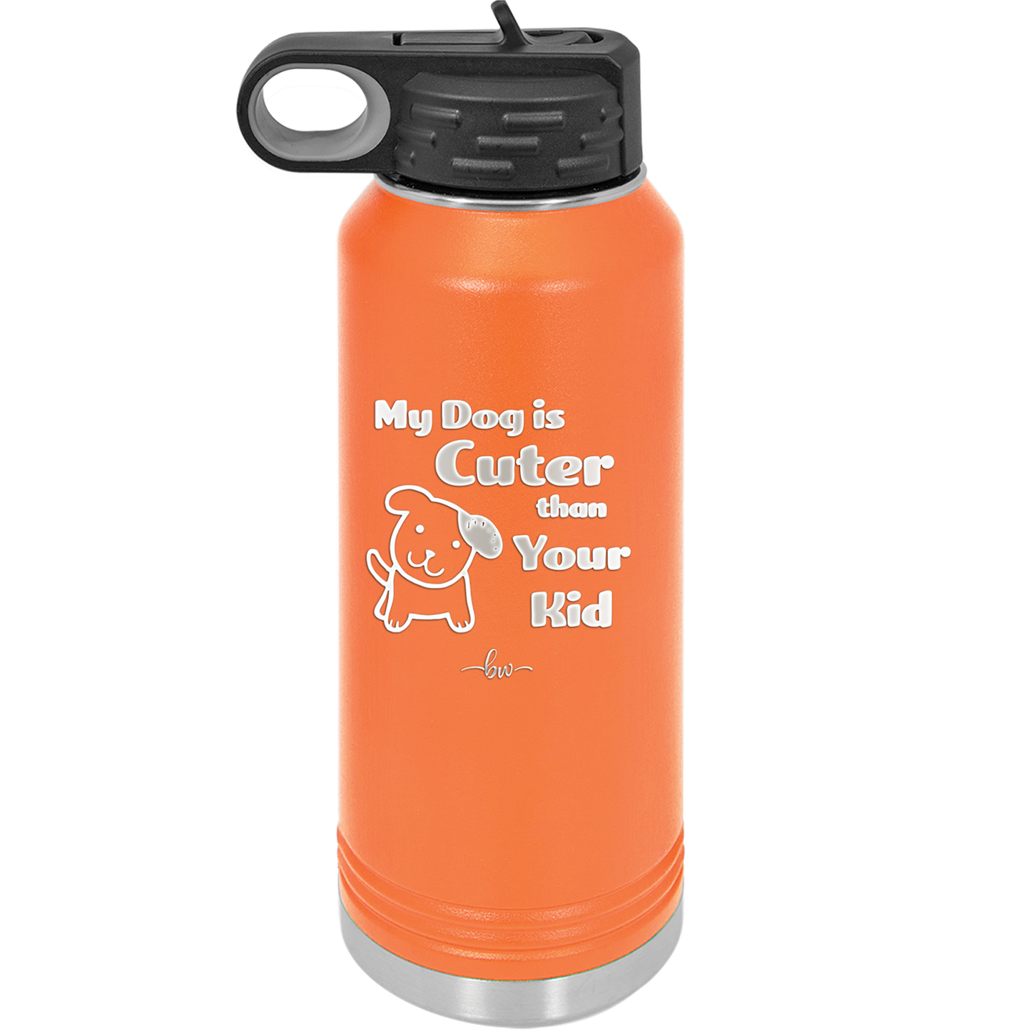 My Dog is Cuter Than Your Kid - Laser Engraved Stainless Steel Drinkware - 1027 -