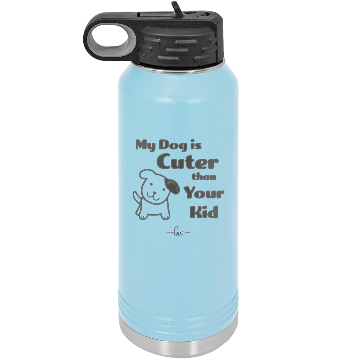 My Dog is Cuter Than Your Kid - Laser Engraved Stainless Steel Drinkware - 1027 -