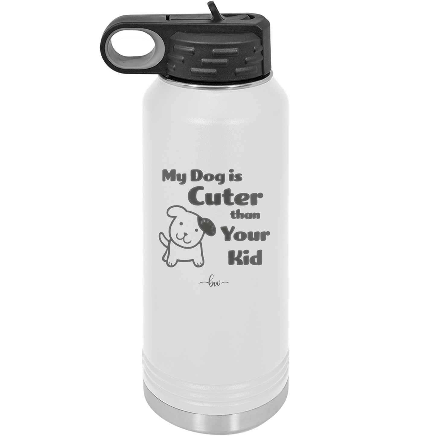 My Dog is Cuter Than Your Kid - Laser Engraved Stainless Steel Drinkware - 1027 -