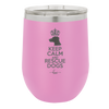 Keep Calm and Rescue Dogs - Laser Engraved Stainless Steel Drinkware - 1029 -