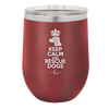 Keep Calm and Rescue Dogs - Laser Engraved Stainless Steel Drinkware - 1029 -