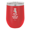 Keep Calm and Rescue Dogs - Laser Engraved Stainless Steel Drinkware - 1029 -