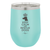 Keep Calm and Rescue Dogs - Laser Engraved Stainless Steel Drinkware - 1029 -