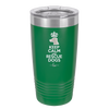 Keep Calm and Rescue Dogs - Laser Engraved Stainless Steel Drinkware - 1029 -