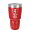 Keep Calm and Rescue Dogs - Laser Engraved Stainless Steel Drinkware - 1029 -