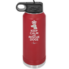 Keep Calm and Rescue Dogs - Laser Engraved Stainless Steel Drinkware - 1029 -