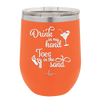 Drink in My Hand, Toes in the Sand - Laser Engraved Stainless Steel Drinkware - 1035 -