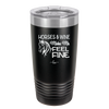 Horses and Wine Make Me Feel Fine - Laser Engraved Stainless Steel Drinkware - 1036 -