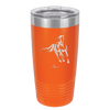 Running Horse - Laser Engraved Stainless Steel Drinkware - 1037 -