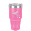 Running Horse - Laser Engraved Stainless Steel Drinkware - 1037 -