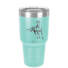 Running Horse - Laser Engraved Stainless Steel Drinkware - 1037 -
