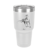 Running Horse - Laser Engraved Stainless Steel Drinkware - 1037 -