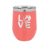 LOVE with Horse Head - Laser Engraved Stainless Steel Drinkware - 1038 -