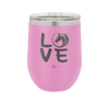 LOVE with Horse Head - Laser Engraved Stainless Steel Drinkware - 1038 -