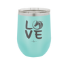 LOVE with Horse Head - Laser Engraved Stainless Steel Drinkware - 1038 -