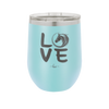 LOVE with Horse Head - Laser Engraved Stainless Steel Drinkware - 1038 -