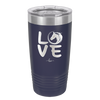 LOVE with Horse Head - Laser Engraved Stainless Steel Drinkware - 1038 -