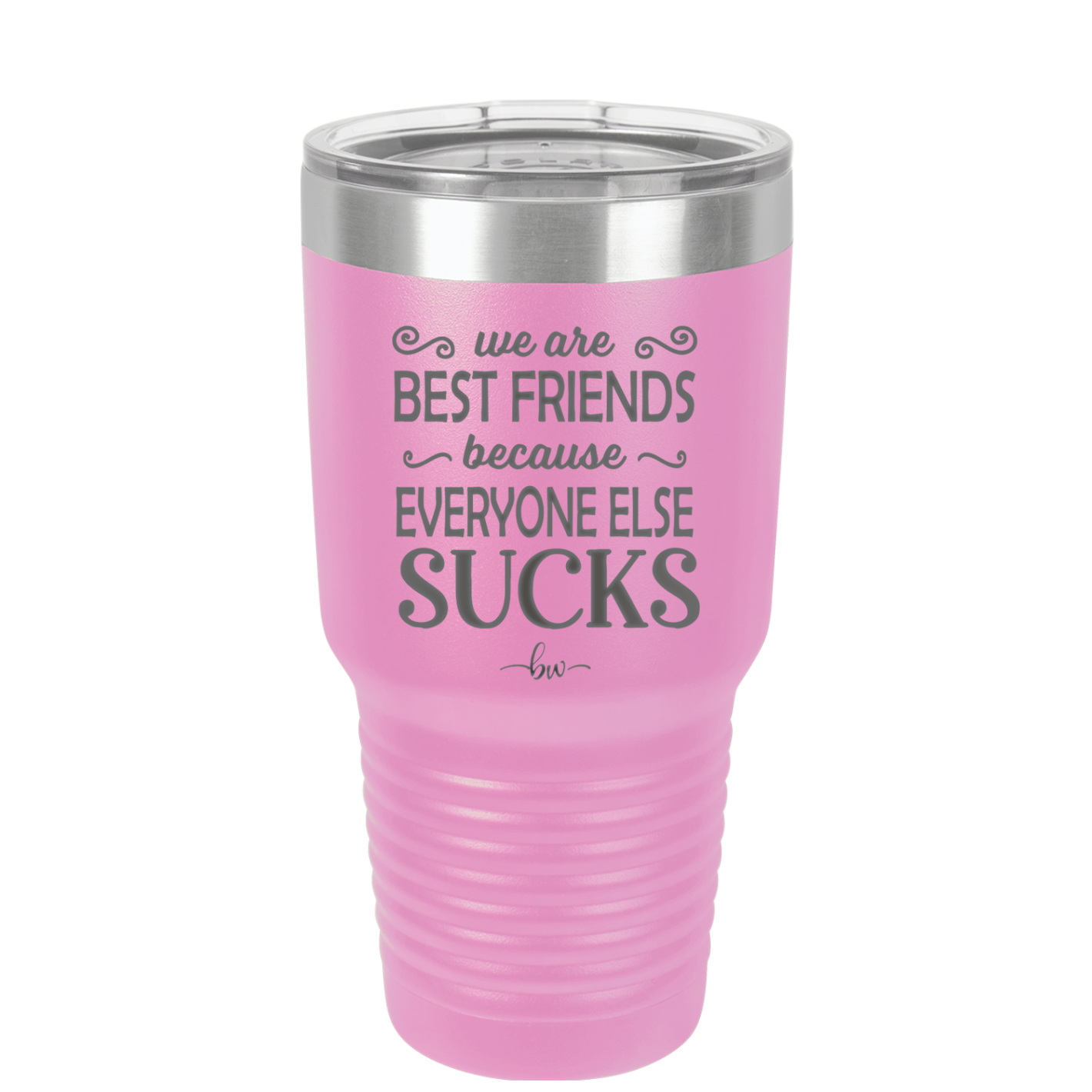We Are Best Friends Because Everyone Else Sucks - Laser Engraved Stainless Steel Drinkware - 1046 -
