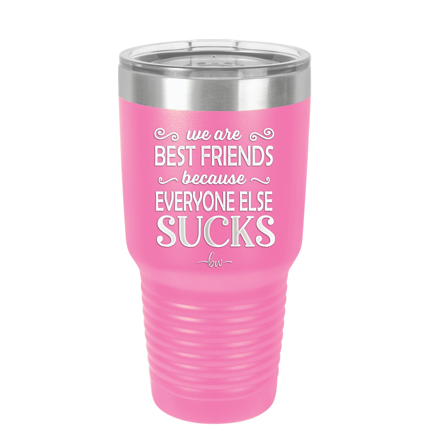 We Are Best Friends Because Everyone Else Sucks - Laser Engraved Stainless Steel Drinkware - 1046 -