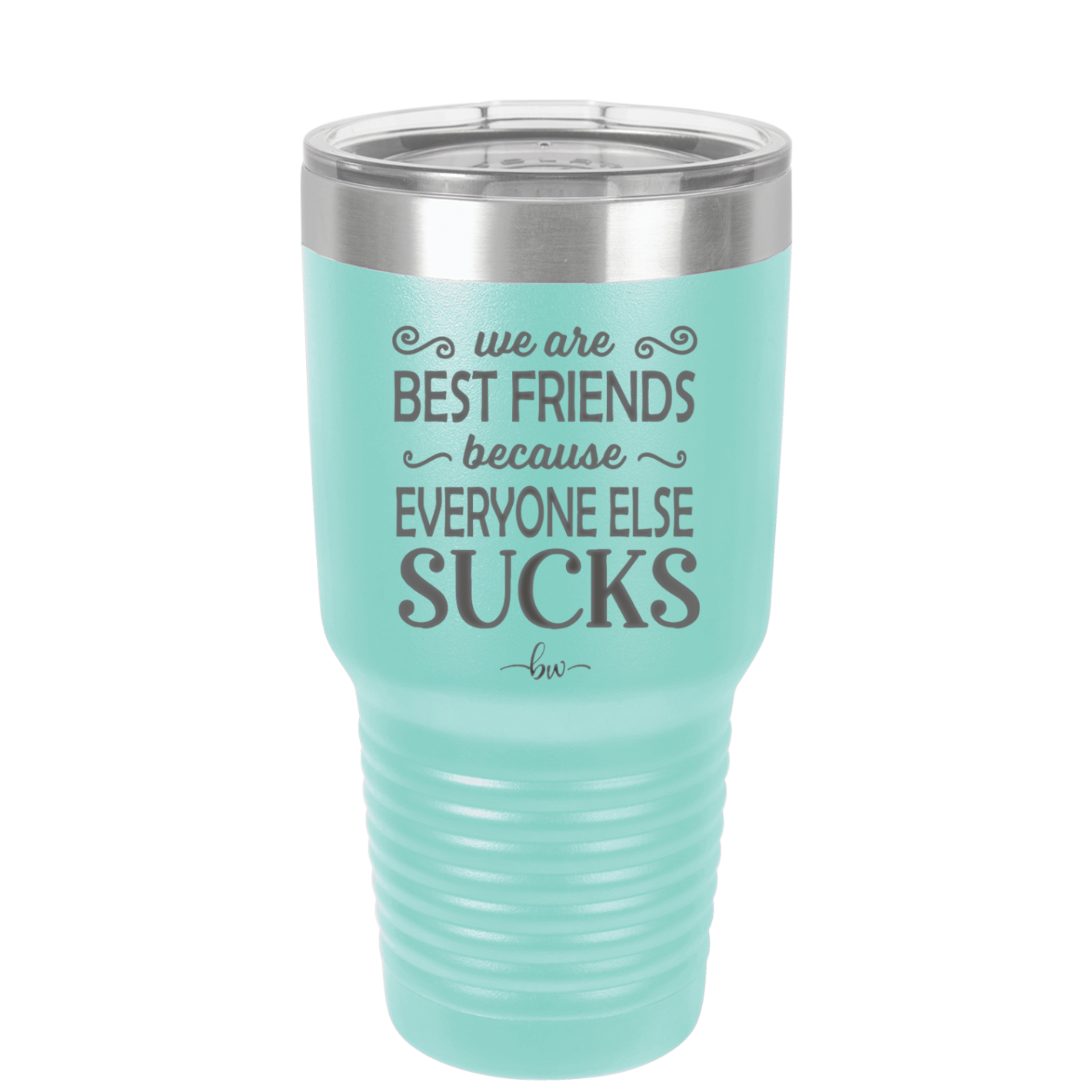 We Are Best Friends Because Everyone Else Sucks - Laser Engraved Stainless Steel Drinkware - 1046 -