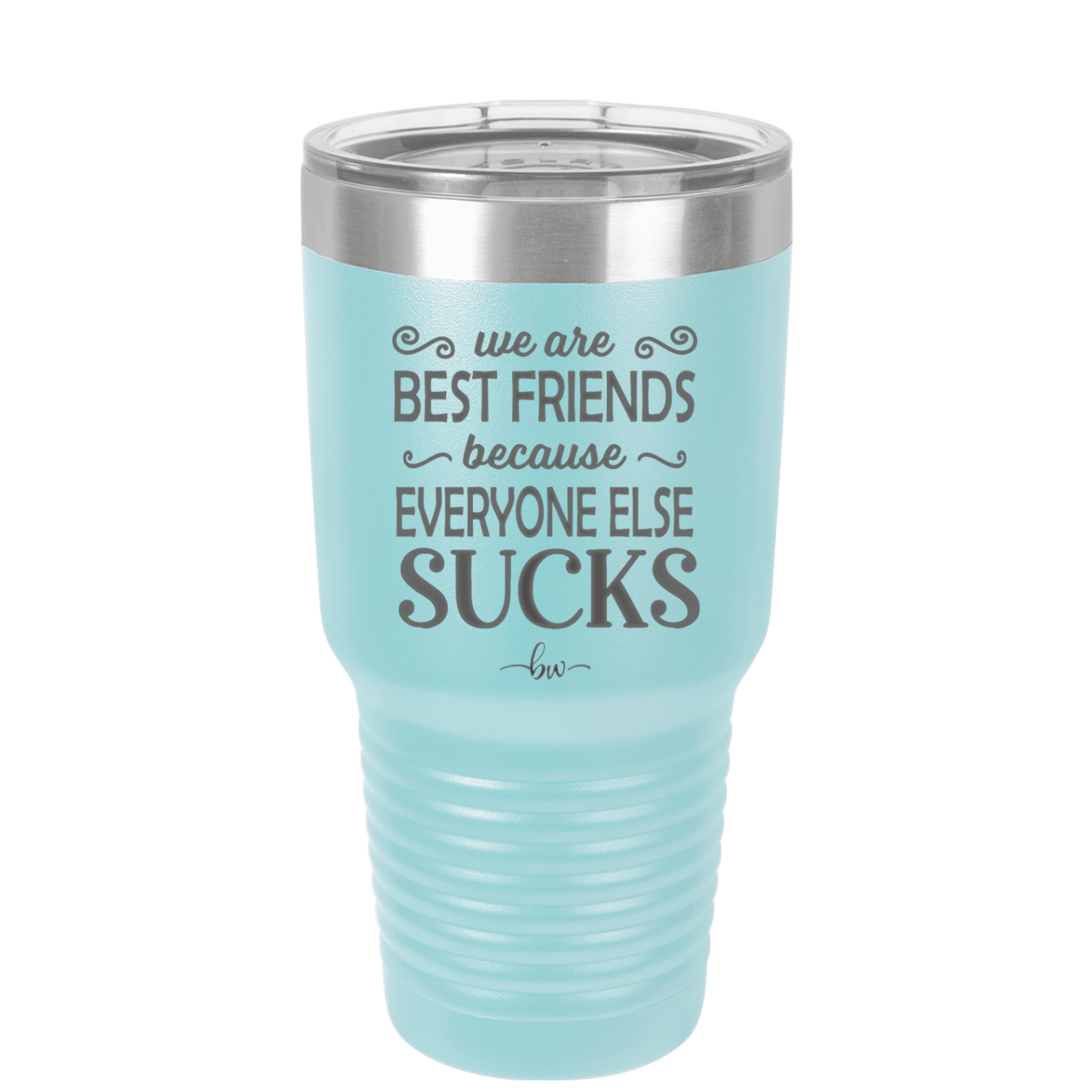 We Are Best Friends Because Everyone Else Sucks - Laser Engraved Stainless Steel Drinkware - 1046 -
