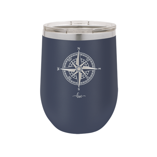 Compass Rose - Laser Engraved Stainless Steel Drinkware - 1071 -
