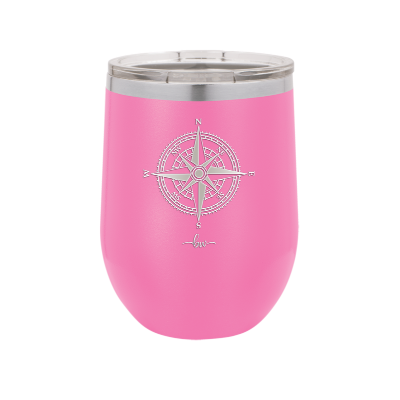 Compass Rose - Laser Engraved Stainless Steel Drinkware - 1071 -