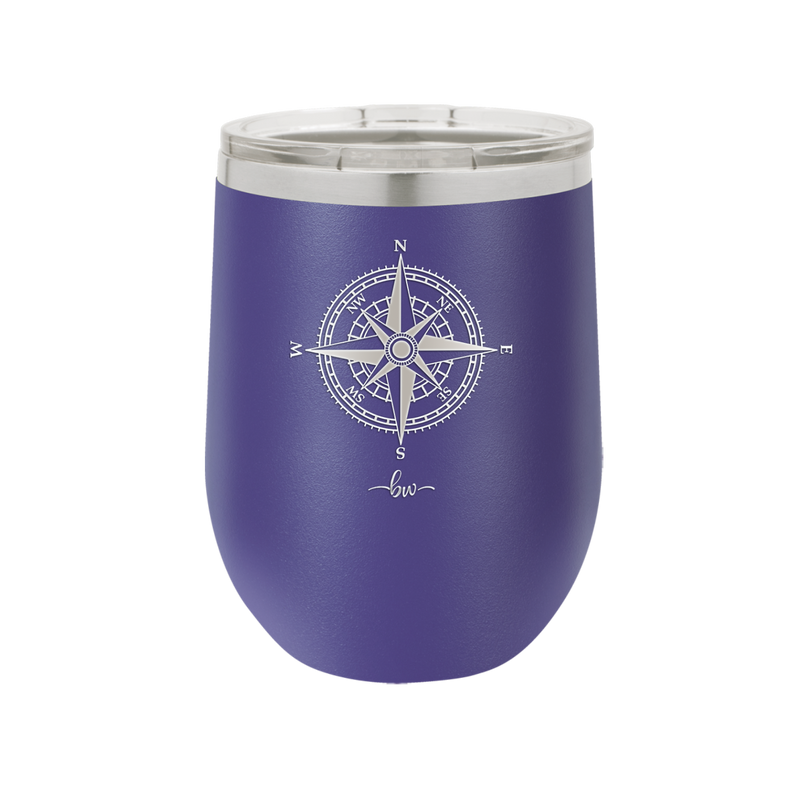 Compass Rose - Laser Engraved Stainless Steel Drinkware - 1071 -