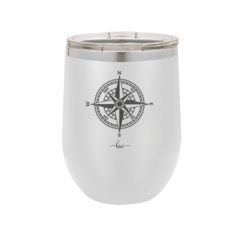 Compass Rose - Laser Engraved Stainless Steel Drinkware - 1071 -
