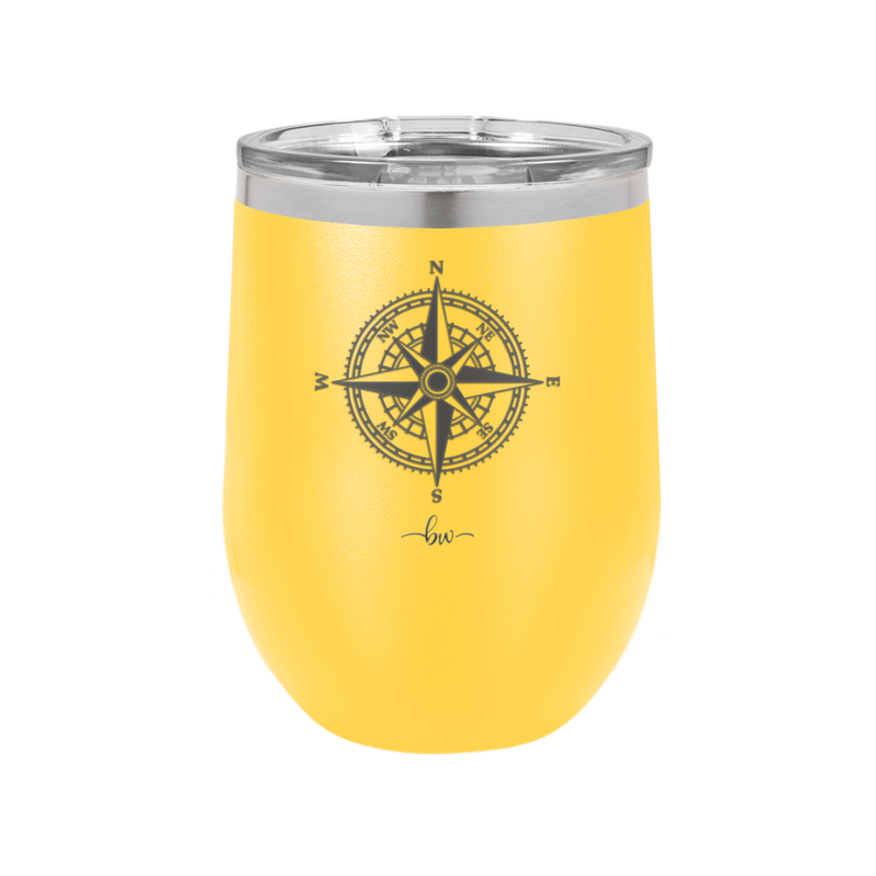 Compass Rose - Laser Engraved Stainless Steel Drinkware - 1071 -