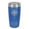Compass Rose - Laser Engraved Stainless Steel Drinkware - 1071 -