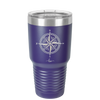 Compass Rose - Laser Engraved Stainless Steel Drinkware - 1071 -