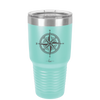 Compass Rose - Laser Engraved Stainless Steel Drinkware - 1071 -