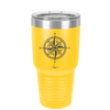Compass Rose - Laser Engraved Stainless Steel Drinkware - 1071 -