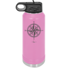 Compass Rose - Laser Engraved Stainless Steel Drinkware - 1071 -