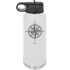 Compass Rose - Laser Engraved Stainless Steel Drinkware - 1071 -