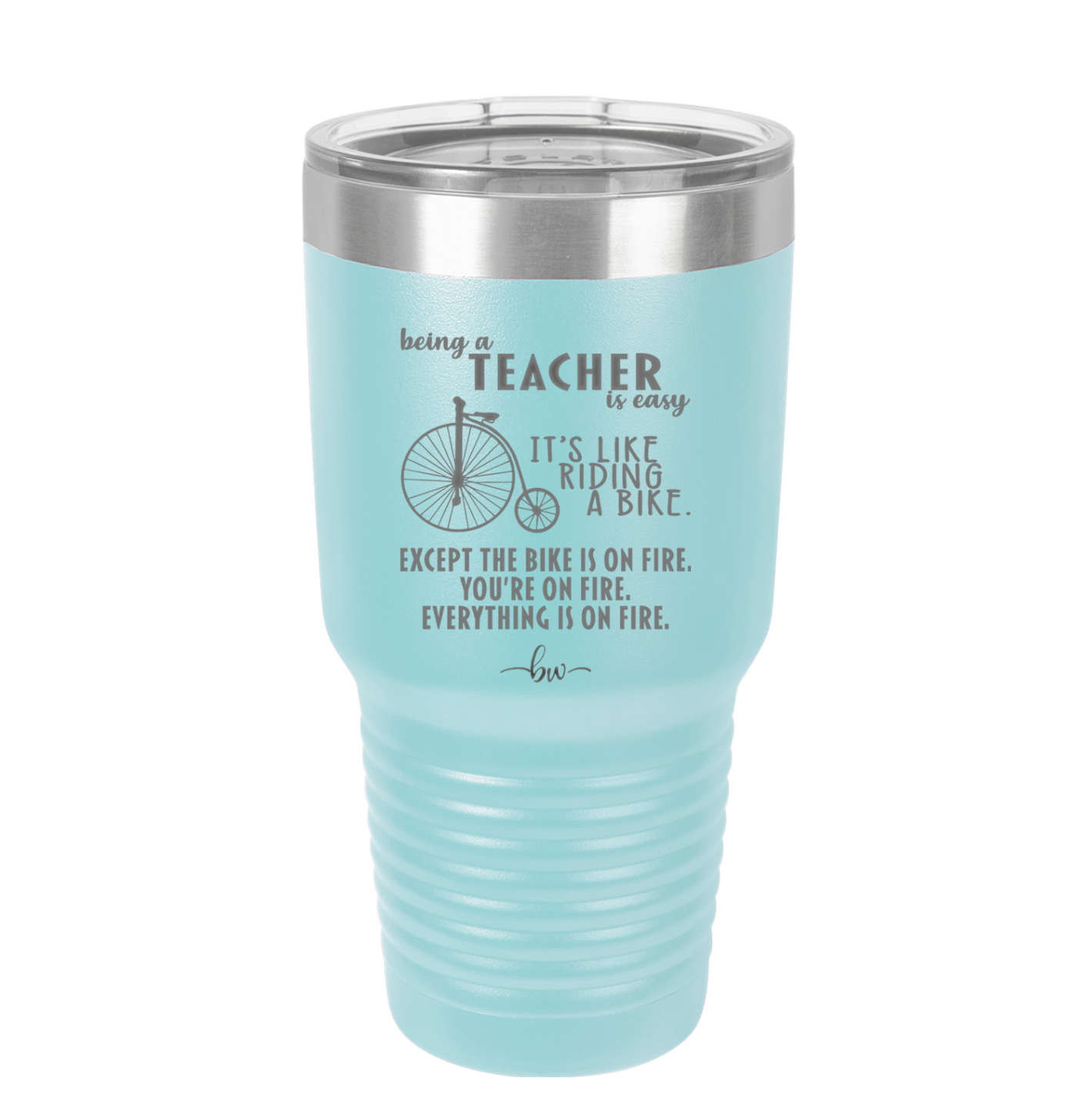 Being a Teacher is Easy - Laser Engraved Stainless Steel Drinkware - 1074 -