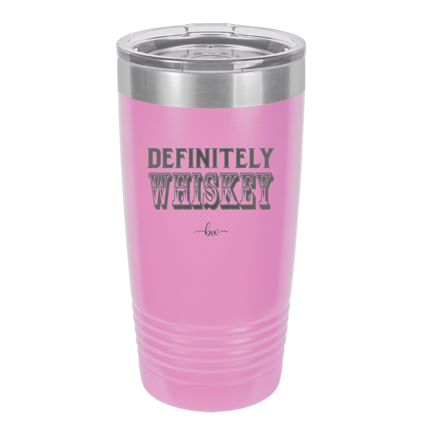 Definitely Whiskey - Laser Engraved Stainless Steel Drinkware - 1081 -