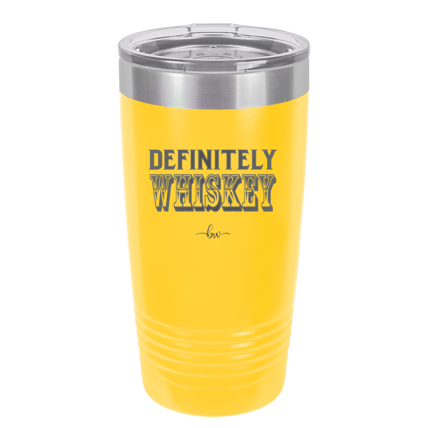Definitely Whiskey - Laser Engraved Stainless Steel Drinkware - 1081 -