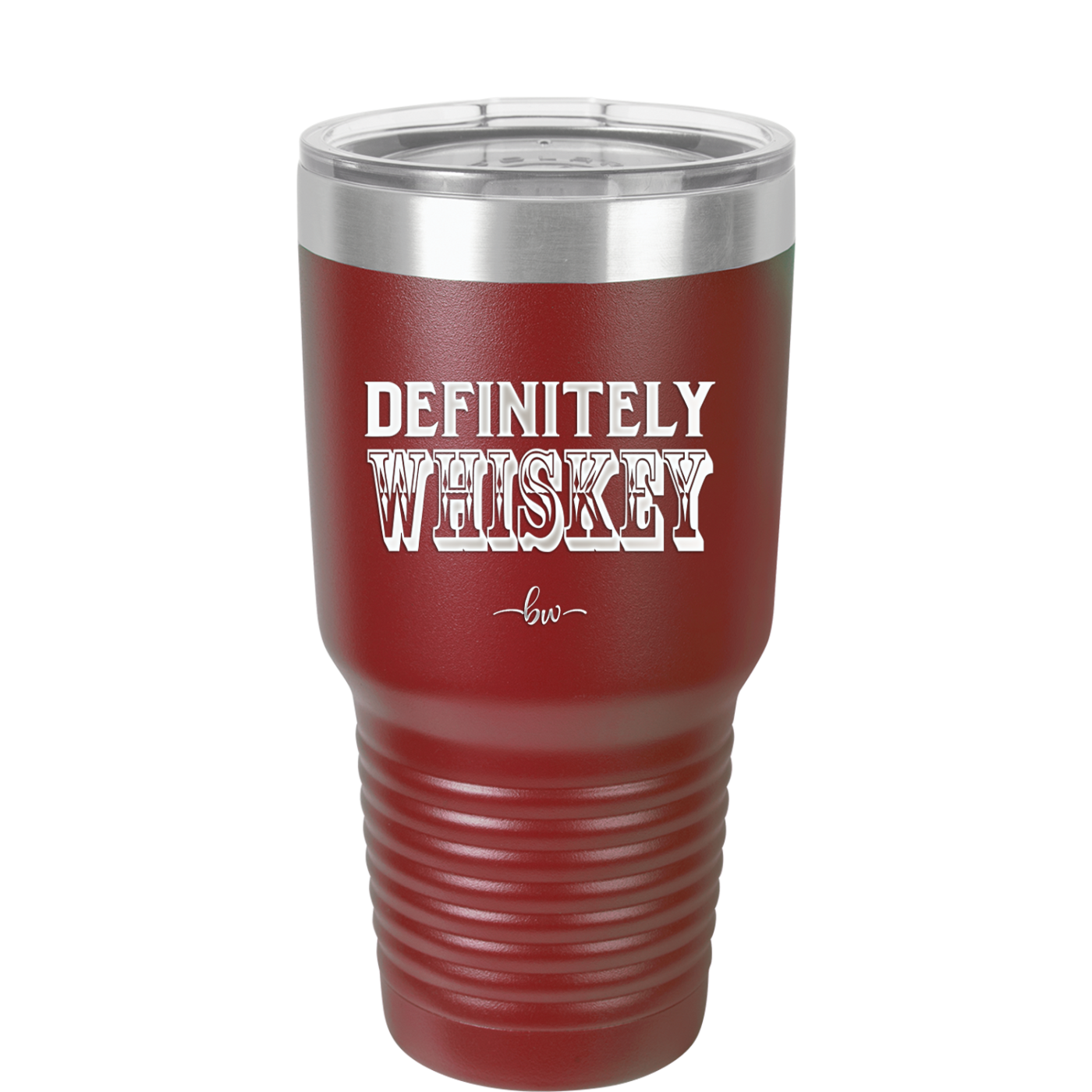 Definitely Whiskey - Laser Engraved Stainless Steel Drinkware - 1081 -