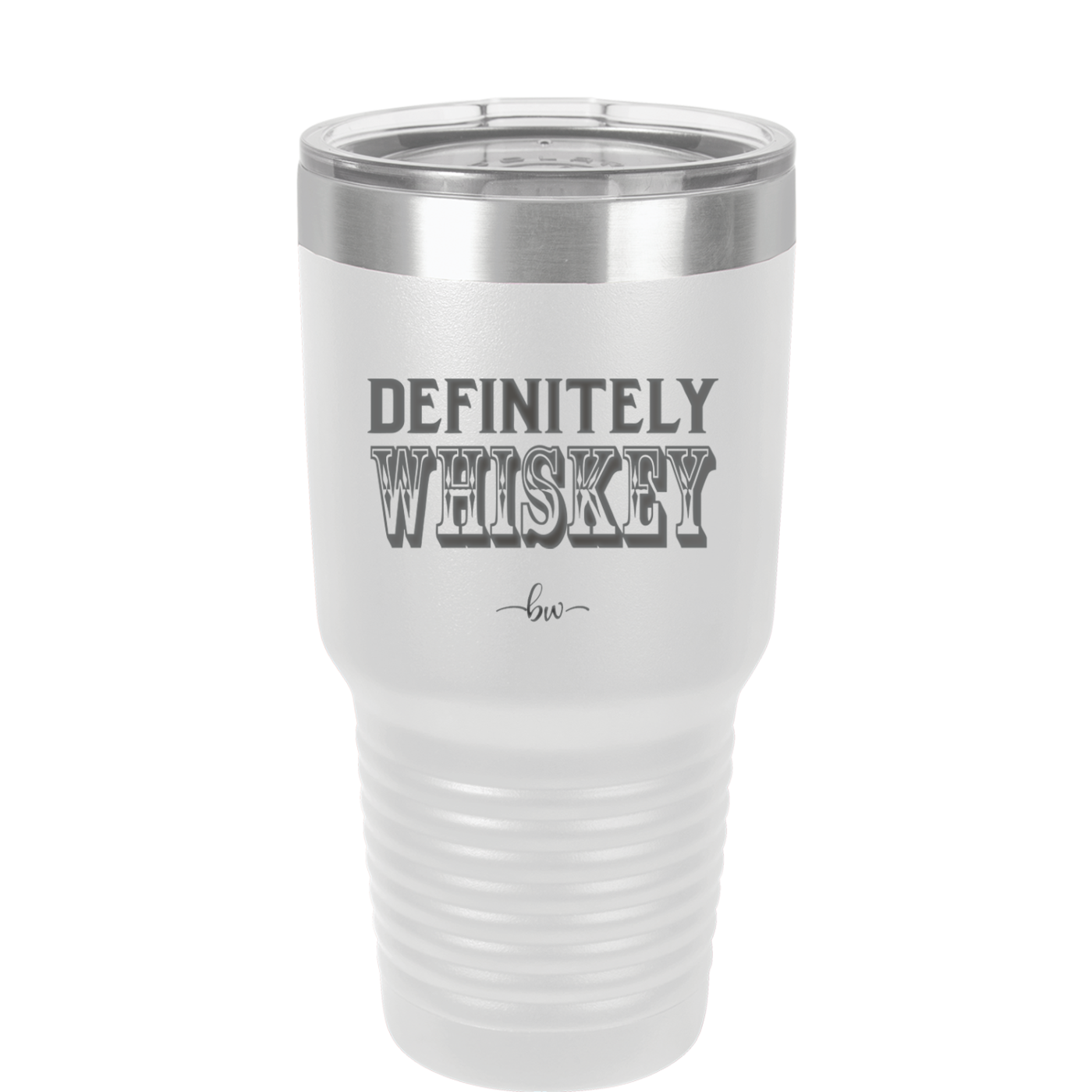 Definitely Whiskey - Laser Engraved Stainless Steel Drinkware - 1081 -