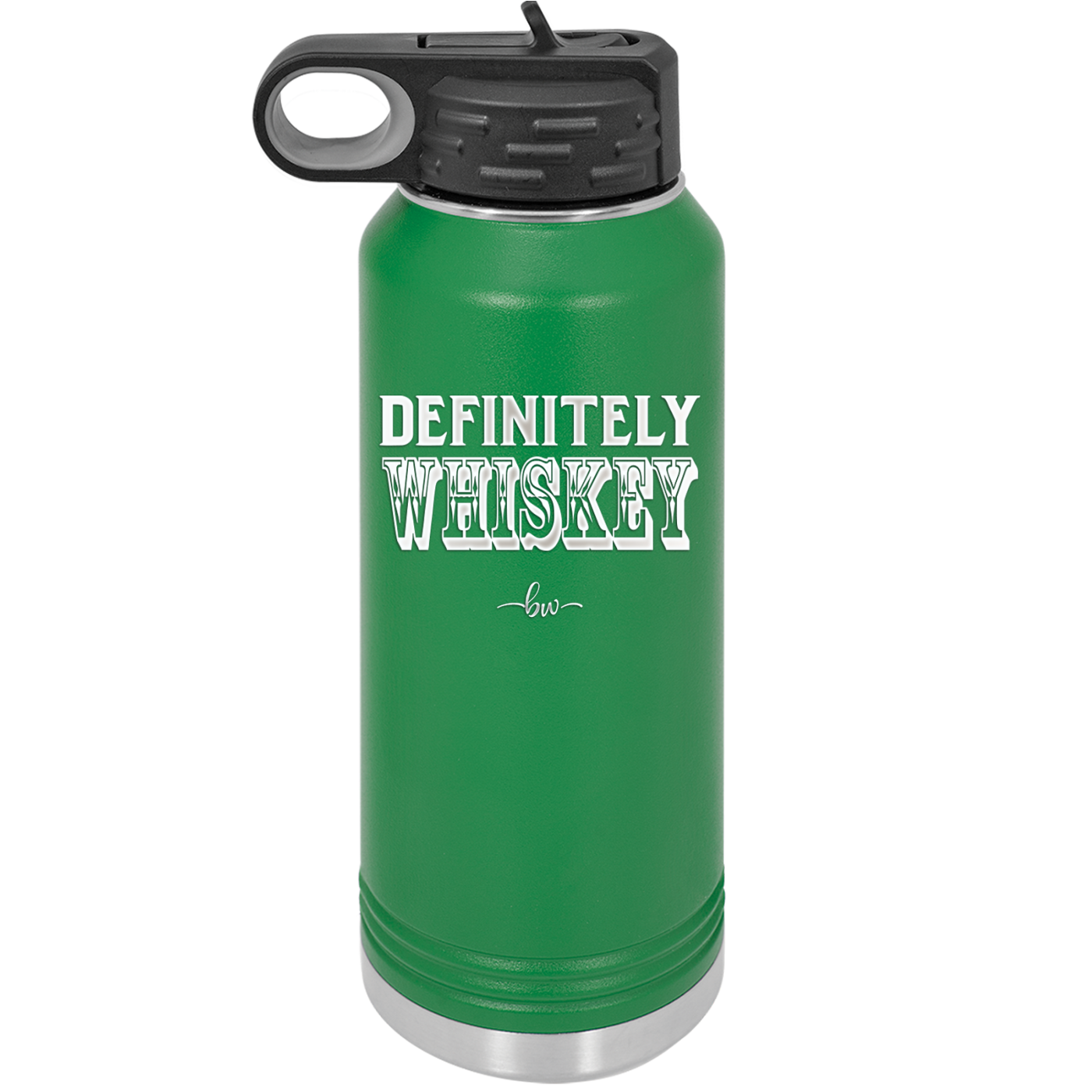 Definitely Whiskey - Laser Engraved Stainless Steel Drinkware - 1081 -