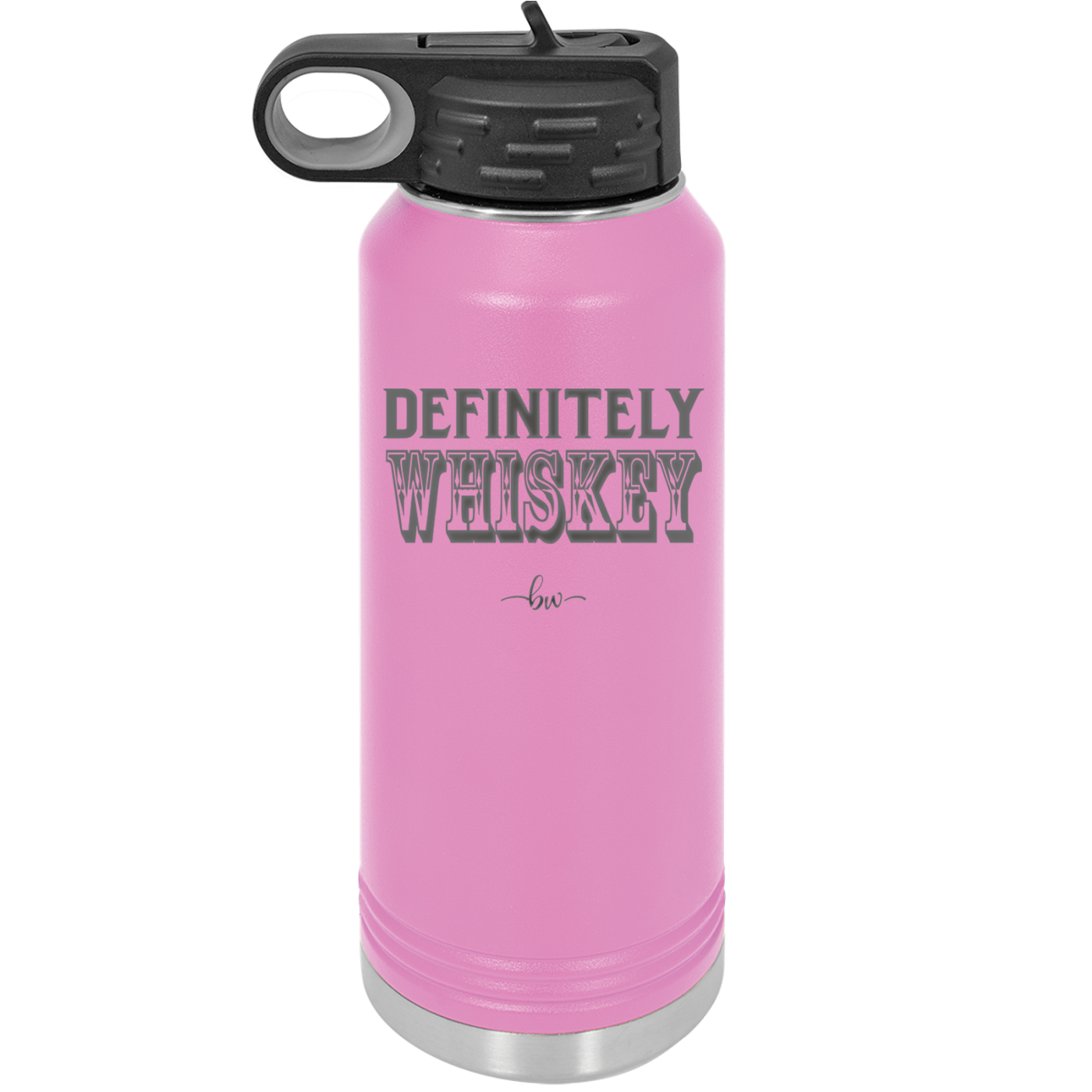 Definitely Whiskey - Laser Engraved Stainless Steel Drinkware - 1081 -