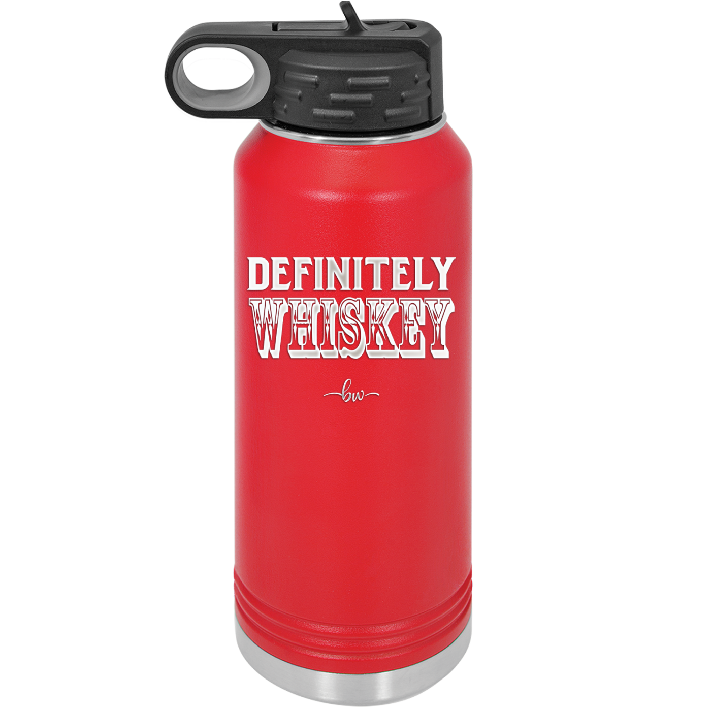 Definitely Whiskey - Laser Engraved Stainless Steel Drinkware - 1081 -