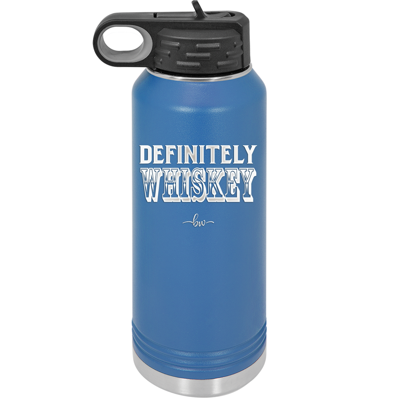 Definitely Whiskey - Laser Engraved Stainless Steel Drinkware - 1081 -