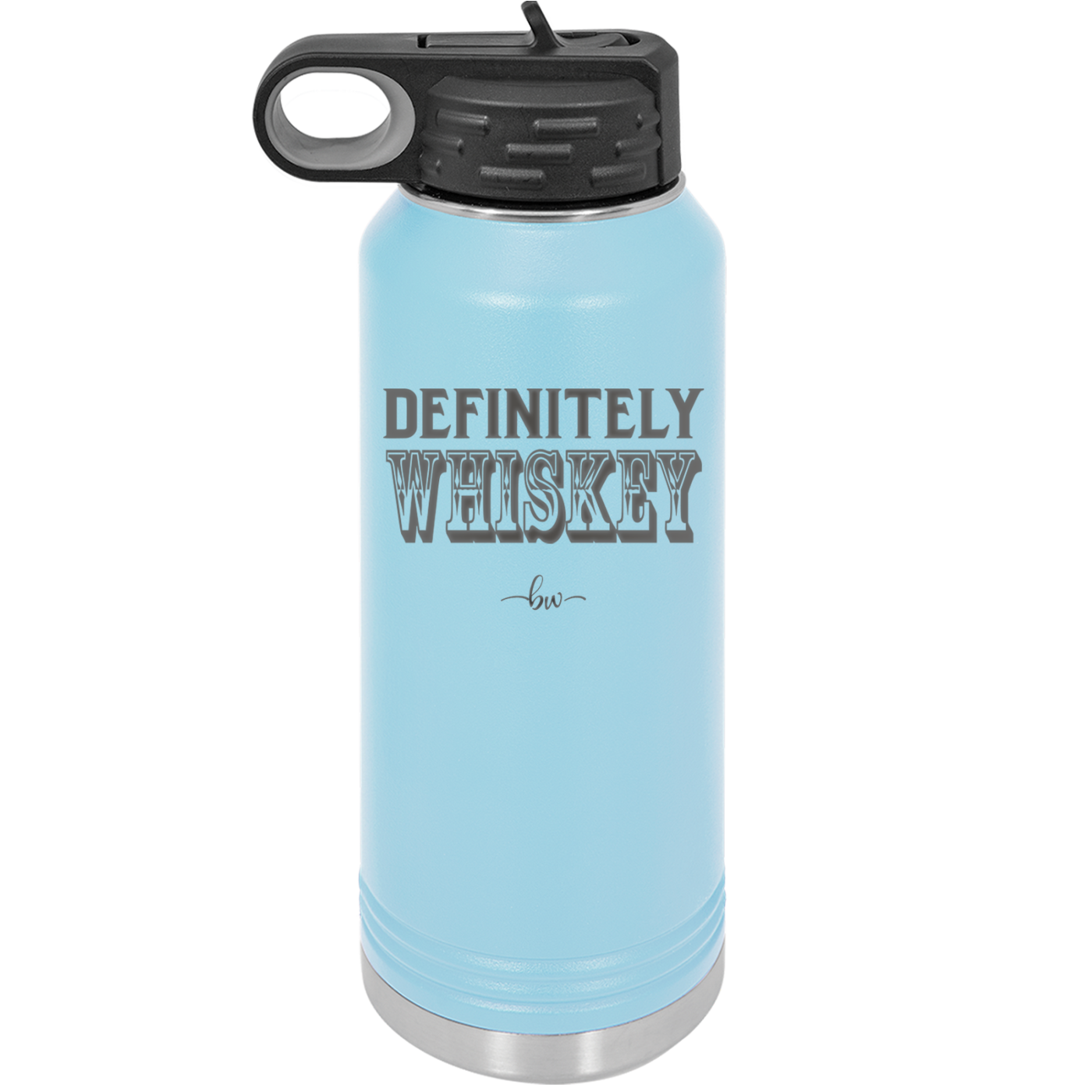 Definitely Whiskey - Laser Engraved Stainless Steel Drinkware - 1081 -