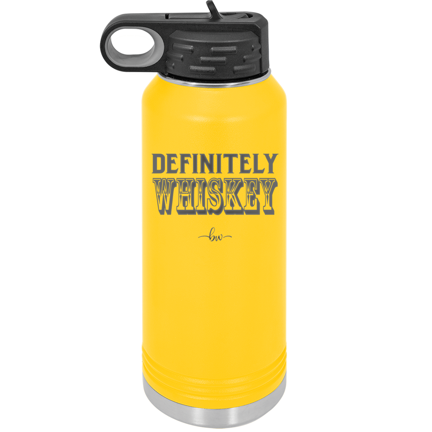 Definitely Whiskey - Laser Engraved Stainless Steel Drinkware - 1081 -