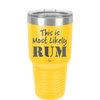 This is Most Likely Rum - Laser Engraved Stainless Steel Drinkware - 1083 -
